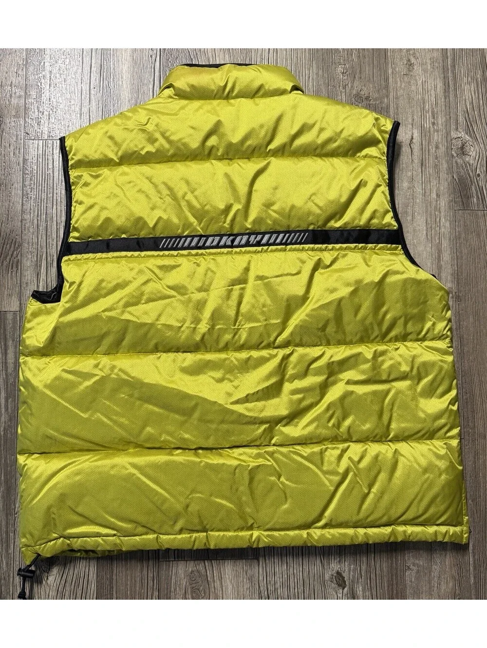 Vintage DKNY Pullover Down Puffer Vest Mens XL Neon Green 90s